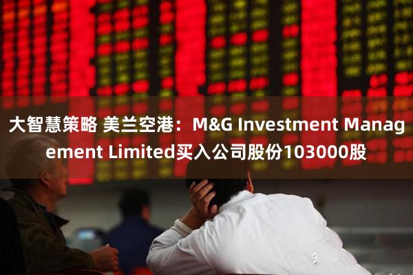 大智慧策略 美兰空港：M&G Investment Management Limited买入公司股份103000股